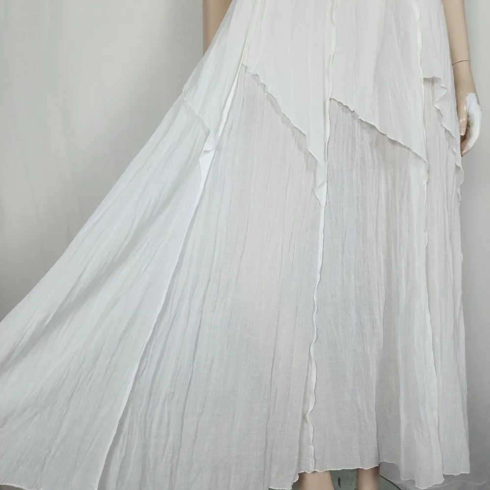 Linda Lundström Sheer Layered Dress White M - Picture 4 of 11